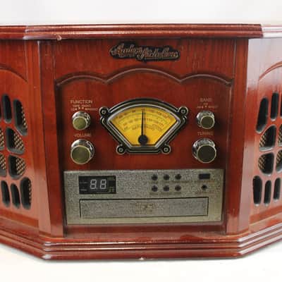 6652 - Wood Anders Nicholson F-900 - Record Player, Cd, Casette, Radio Combo image 1