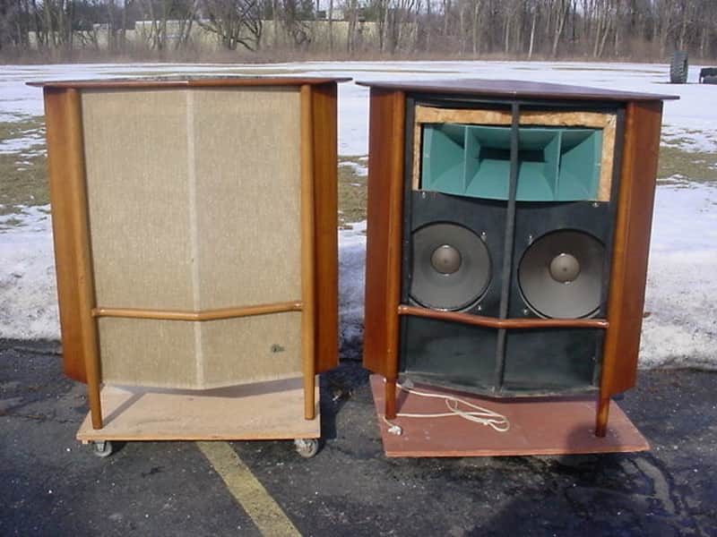 Early Pair Altec The Laguna 830A 830-A Speaker Systems with 803A 803-A Woofers image 1