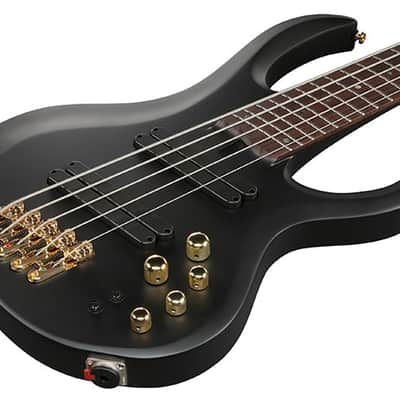 Ibanez BTB605LM Bass Workshop Black Flat 5-String Electric Bass Guitar + Hard Case Brand New image 3