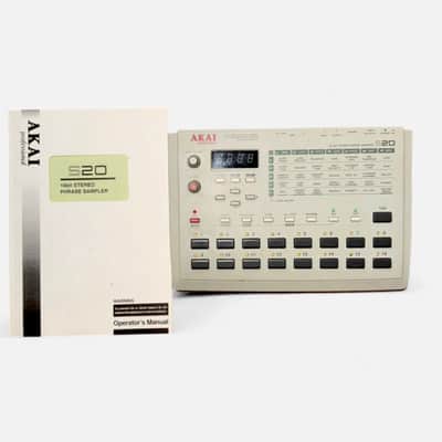 Akai S20 Stereo Phrase Sampler w/ 16MB memory + user Manual 1997 - White image 2