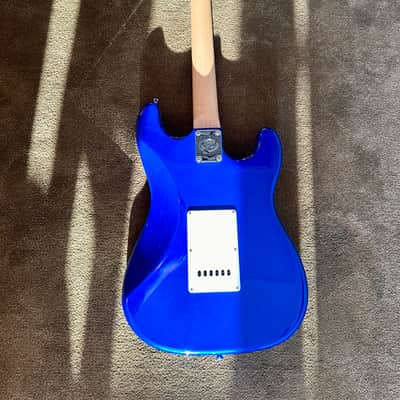 SX VTG Vintage Series Candy Blue Stratocaster Left Handed image 9