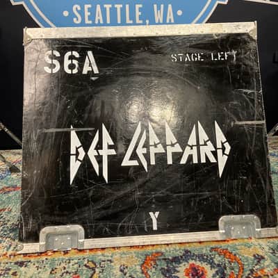 Def Leppard Logo, Tour Used Case Panel Wall Hanging "S6A" "Stage Left" (#20) image 1
