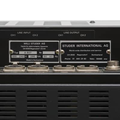 Studer A807 VU 1980s - silver-black image 4