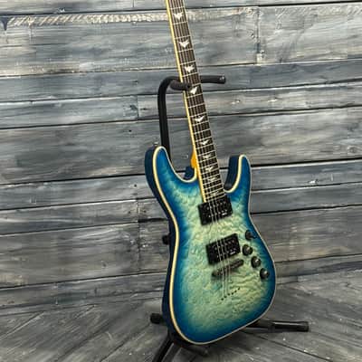 Schecter Omen Extreme-6 - Ocean Blue Burst image 6