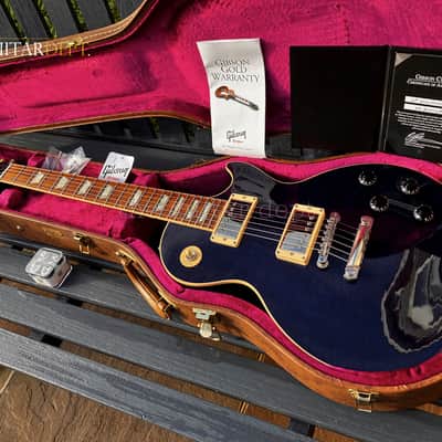 ♚SUPER RARE♚2012 Gibson CUSTOM SHOP Les Paul Standard 'AAAAA' FIGURED♚8.9LB♚COBALT BLUE image 3