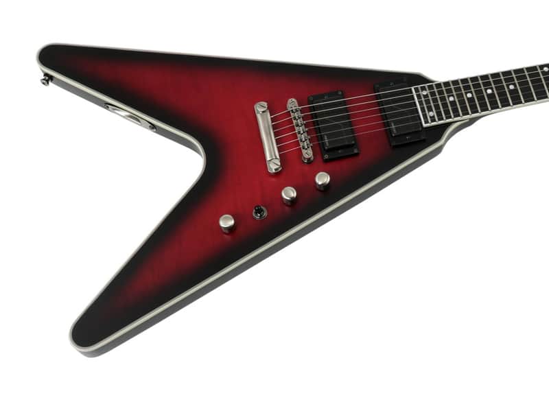 Epiphone Dave Mustaine Flying V Prophecy Aged Dark Red Burst image 1