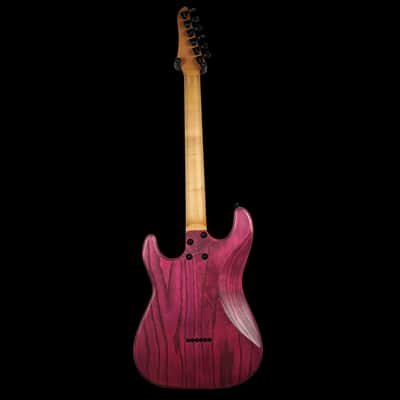 Kiesel Delos D6H Custom Made USA Guitar - Flamingo Pink image 4