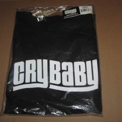 new in package (old stock) A+ genuine Dunlop DSD20-MTS-M Men's Cry Baby T-Shirt, Medium, 100% Cotton, Black, Short Sleeve, CRY BABY Graphic is in White (from 2010s) UPC # 710137018723 image 3