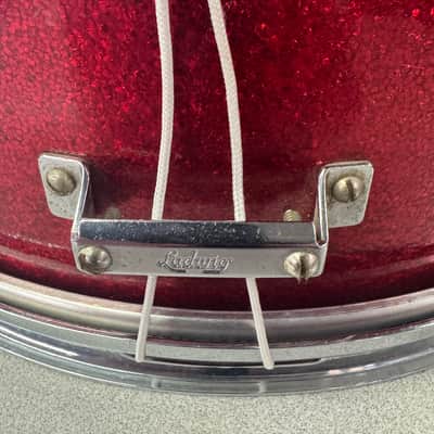Ludwig #491 5x14 1960’s Pioneer Snare - Red Sparkle Mint image 4