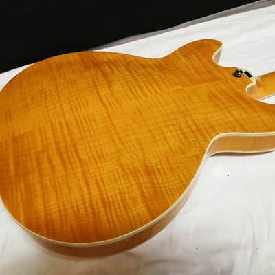 Hagstrom Super Viking Semi Hollow Dandy Dandelion NEW Electric Guitar Amber image 7