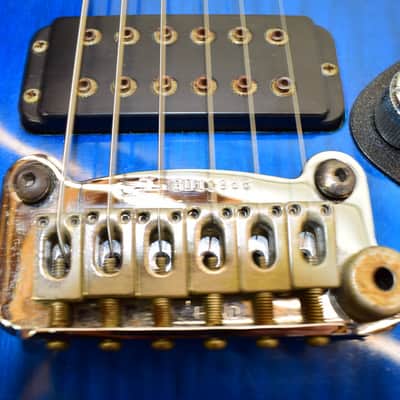 Vintage 1980's G&L F-100 Series II Electric Guitar, Transparent Blue w/ Case image 7