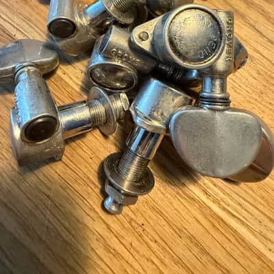 1950s Grover Rotomatic Tuners 3x3 Pat Pend USA - Nickel image 9