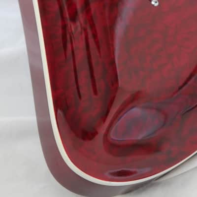 B.C. Rich Mockingbird Masterpiece Electric Guitar Dragon's Blood Red Quilt Finish + Hard Case image 3