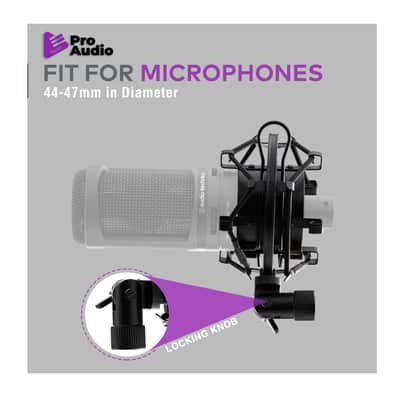 FocusProAudio Basic Microphone Shock Mount for 44-47mm Microphones imagen 3