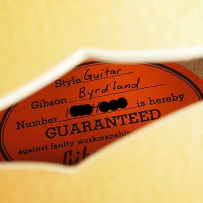 2014 Gibson Byrdland Florentine Custom Shop Crimson Edition Archtop ~ Blonde image 8