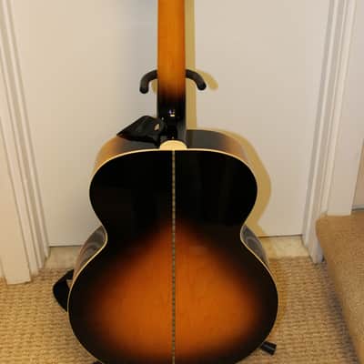Epiphone J-200 12 string acoustic guitar, pickup, case 2021 - sunburst image 2