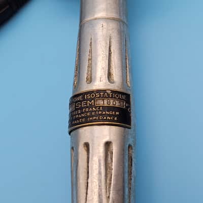 ☆Rare 1940s French SEM RJ1 Dynamic Microphone - Paris France Collectors Vintage Movie Prop Mic image 11