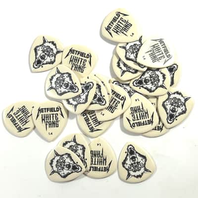 Dunlop Guitar PIcks White Fang 24 Picks 1.40mm James Hetfield