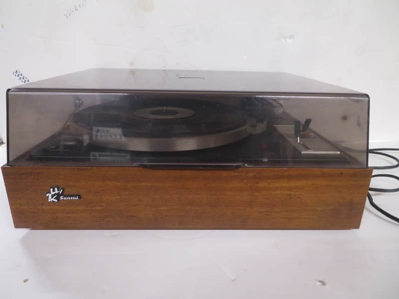 Sansui SR 2050 Turntable early 1970's - wood image 1