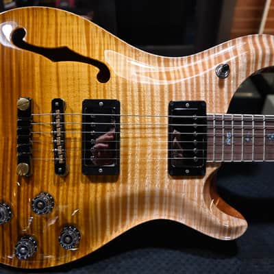 PRS Wood Library McCarty 594 Semi-Hollow Danville Music 35th Anniversary Artist Top 2024 - Gold Storm Fade #2877 image 1