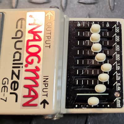 Analogman Boss GE-7 Graphic Equalizer Pro Mod EQ Taiwan Silver Label MIT Blue LED image 3