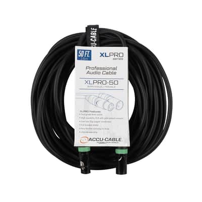 American DJ ADJ XLPRO-50 50 Foot 3-Pin XLR Male to XLR Female Audio Cable image 1