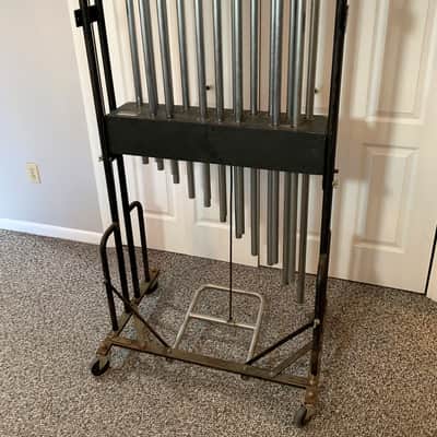 Jenco 1.5 Octave Chrome 1" Tubular Orchestral Chimes w/Foot Damper image 3