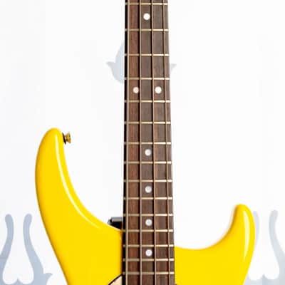Daion Savage Yellow Electric Bass w/ Original Daion Branded Hardshell Case image 2
