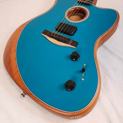 Fender American Acoustasonic Jazzmaster, Ocean Turquoise, Ebony Fingerboard W/Bag image 5