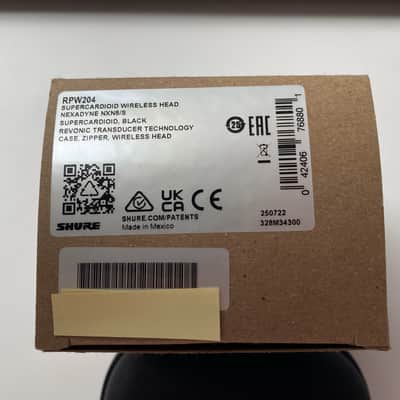 Shure RPW204 Nexadyne 8/S Supercardioid Wireless Capsule 2024 - Present - Black image 3