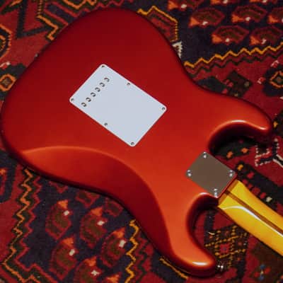 B-Stock David Gilmour Candy Apple Red Fender Stratocaster - Classic 50s Lacquer EMG DG-20 image 11