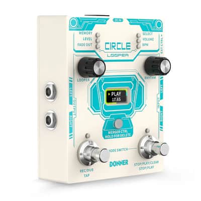 Donner Circle Looper Effects Pedal 40 Slot 160 min Loop Drum Machine Tap Tempo image 1