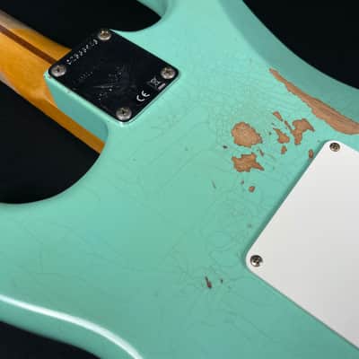 Fender Custom Shop Limited Edition Fat '50s Strat Relic - Super Faded Aged Sea Foam Green image 13