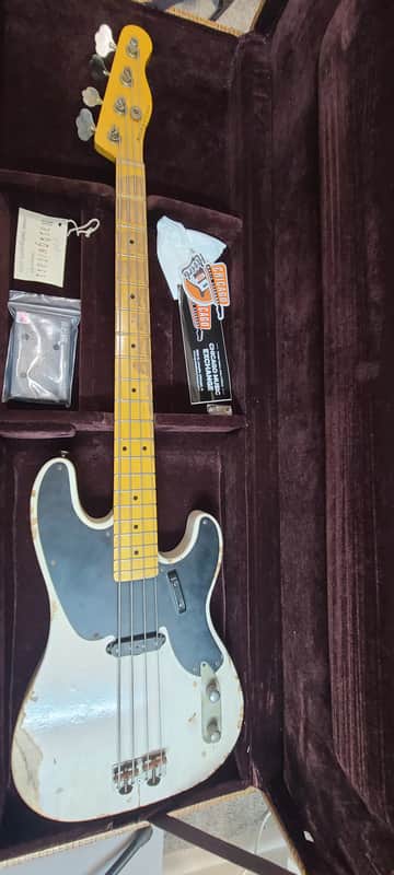 Nash PB-52 Relic Bass Guitar!  Excellent Bass! - White image 1