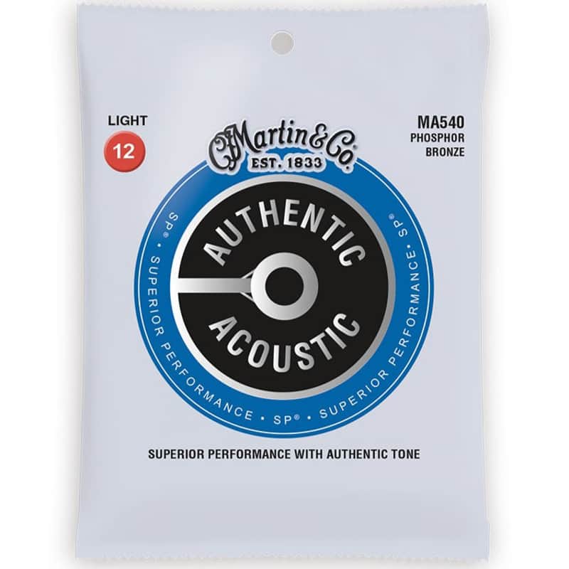 Martin Acoustic Guitar String Set SP Phosphor Bronze 12-54 MA540 image 1