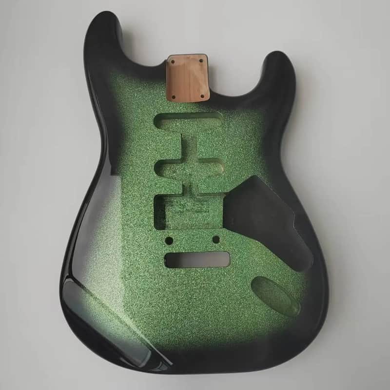 Unknown Green Alder Strat Style Guitar Body