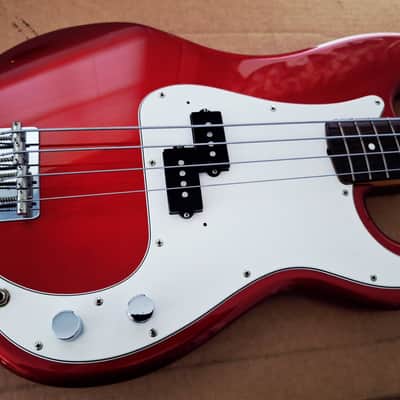 Fender PB-62 EX Precision Bass MIJ 1993-1994 Candy Apple Red Fujigen image 2