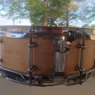 14x5.5" Ludwig Maple snare drum - Natural image 1