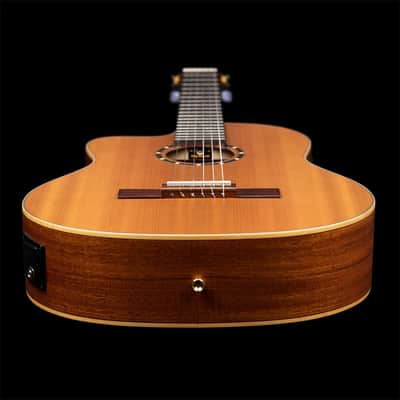 Ortega Family Series Pro Solid Top Acoustic-Electric Nylon Classical Guitar w/ Bag image 11