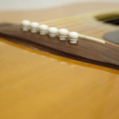 Rare Vintage 1975 made Black Label Yamaha FG-300J Black Label Acoustic Guitar Made in Japan image 8