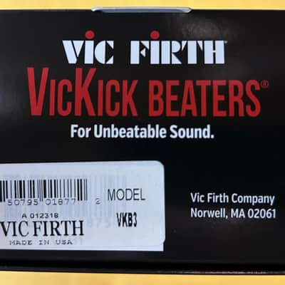 Vic Firth VKB3 VicKick Bass Drum Beater - Medium Fleece Oval Head image 4