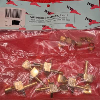 (#T91) WD Kluson Style Gold Firebird Bass / Banjo Tuners.  N.O.S image 1