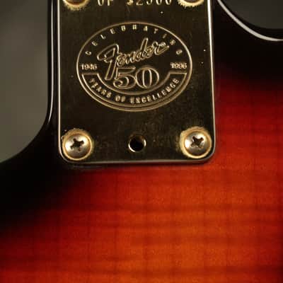 1996 Fender 50th Anniversary Stratocaster Sunburst w/GOLD hardware FLAME MAPLE body!!! image 17