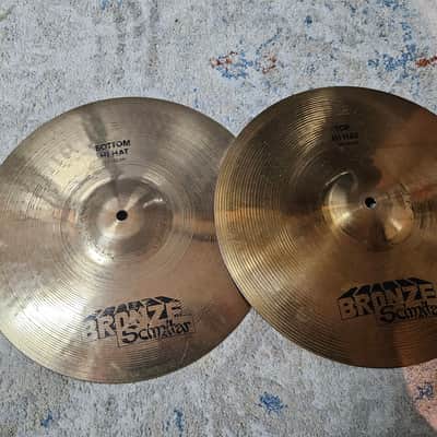 14" Zildjian Bronze Simitar (1994) Hi Hats - Brilliant image 1