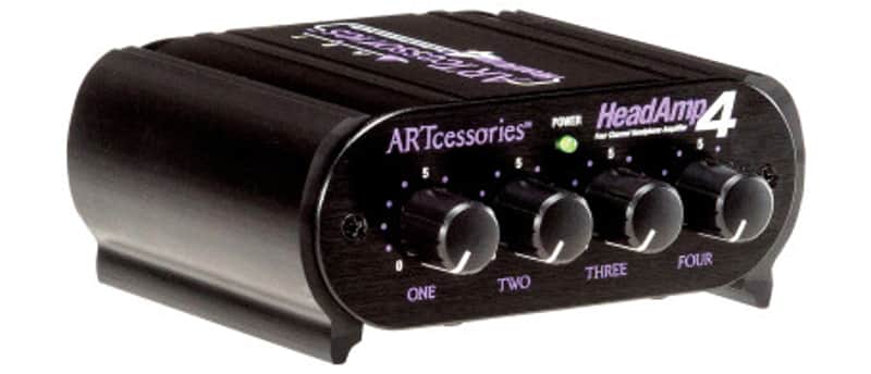 ART HEADAMP4 Headphone Amplifier Four-Channel Stereo 1/4" & 1/8" Inputs (MINT) image 1