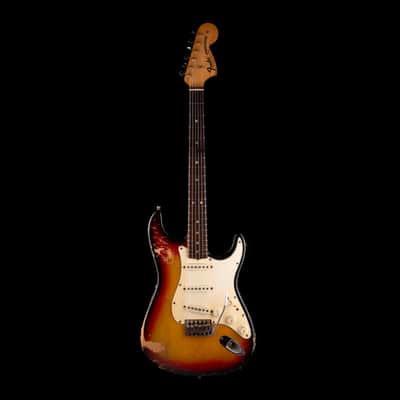 Vintage 1970 Fender Stratocaster 3-Tone Sunburst With Soft Case image 2