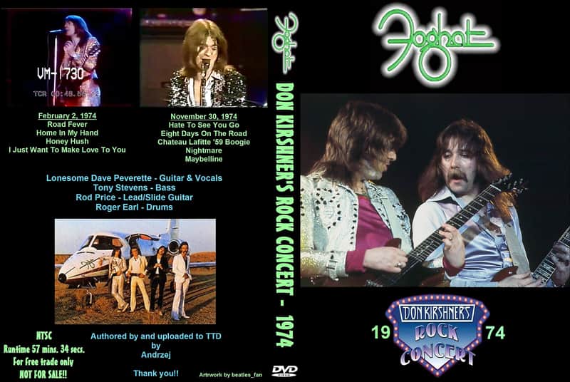 Foghat live 1974 dvd DKRC image 1