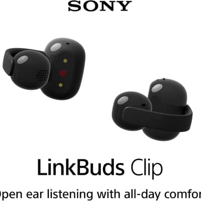 Sony LinkBuds Clip Open-Ear Truly Wireless Earbuds - Black WFLC900/B image 3
