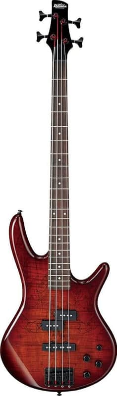 Ibanez - GSR200SM - 4-String Electric Bass Guitar - Rosewood Fretboard - Charcoal Brown Burst image 1