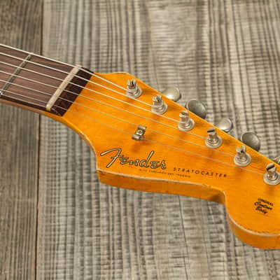 Fender Stratocaster 1959 Reissue (2023) Aged Chocolate 3-Color Sunburst -  Super Heavy Relic image 4